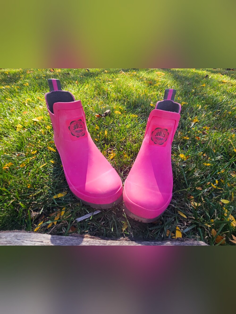 Pink Women's JOULES Original The Amazing Wellibob Waterproof Rain Boots Size 7